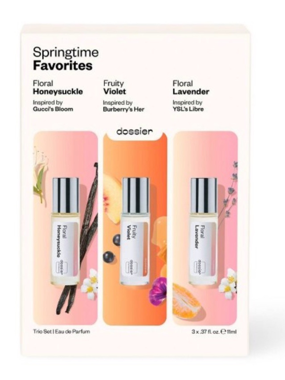 NEW Women's Dossier Springtime Favorites Trio Set